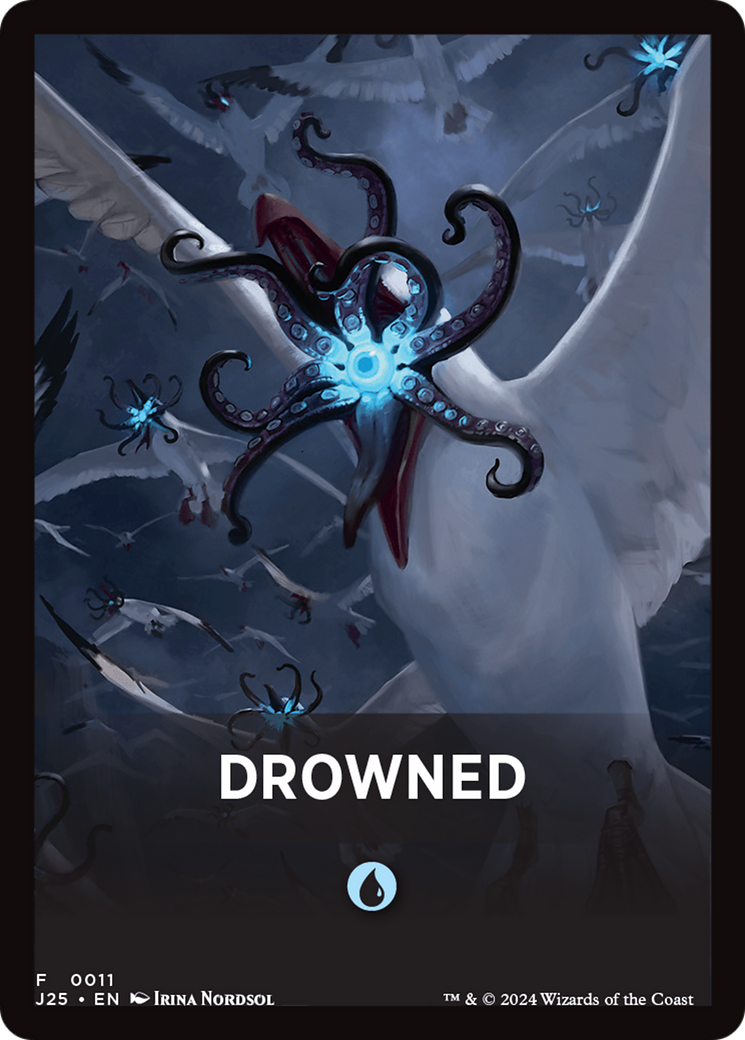 Drowned Theme Card [Foundations Jumpstart Front Cards] | Pegasus Games WI