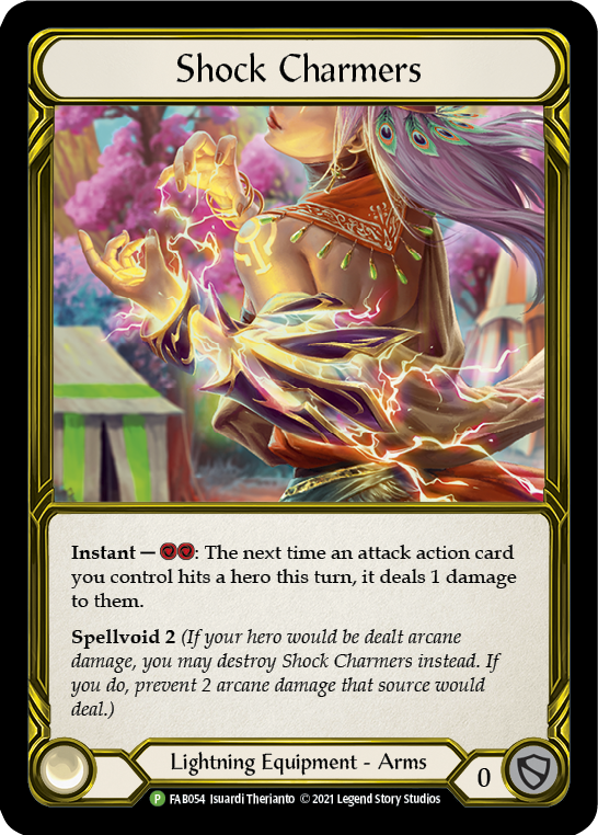 Shock Charmers (Golden) [FAB054] (Promo)  Cold Foil | Pegasus Games WI