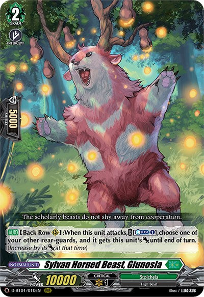 Sylvan Horned Beast, Giunosla (D-BT01/010EN) [Genesis of the Five Greats] | Pegasus Games WI