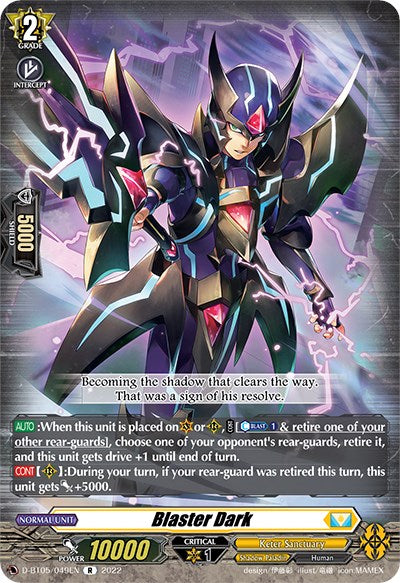 Blaster Dark (D-BT05/049EN) [Triumphant Return of the Brave Heroes] | Pegasus Games WI