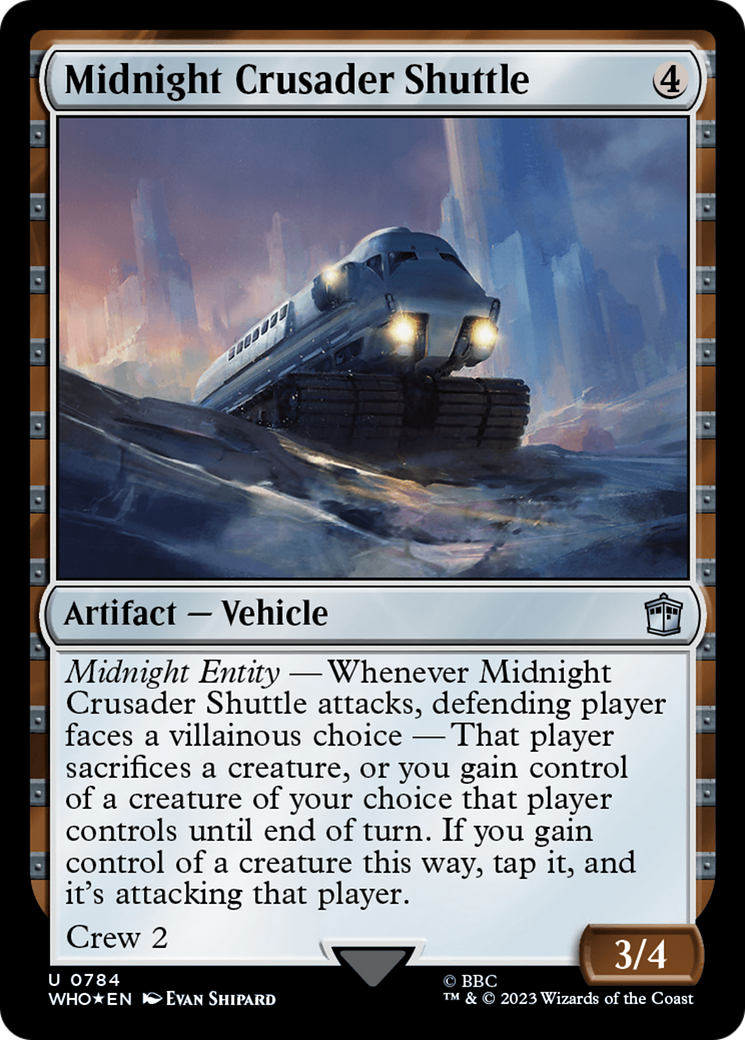 Midnight Crusader Shuttle (Surge Foil) [Doctor Who] | Pegasus Games WI