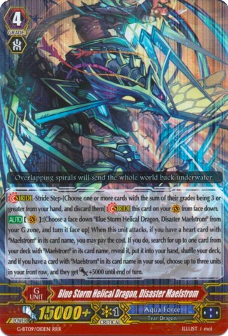 Blue Storm Helical Dragon, Disaster Maelstrom (G-BT09/010EN) [Divine Dragon Caper] | Pegasus Games WI