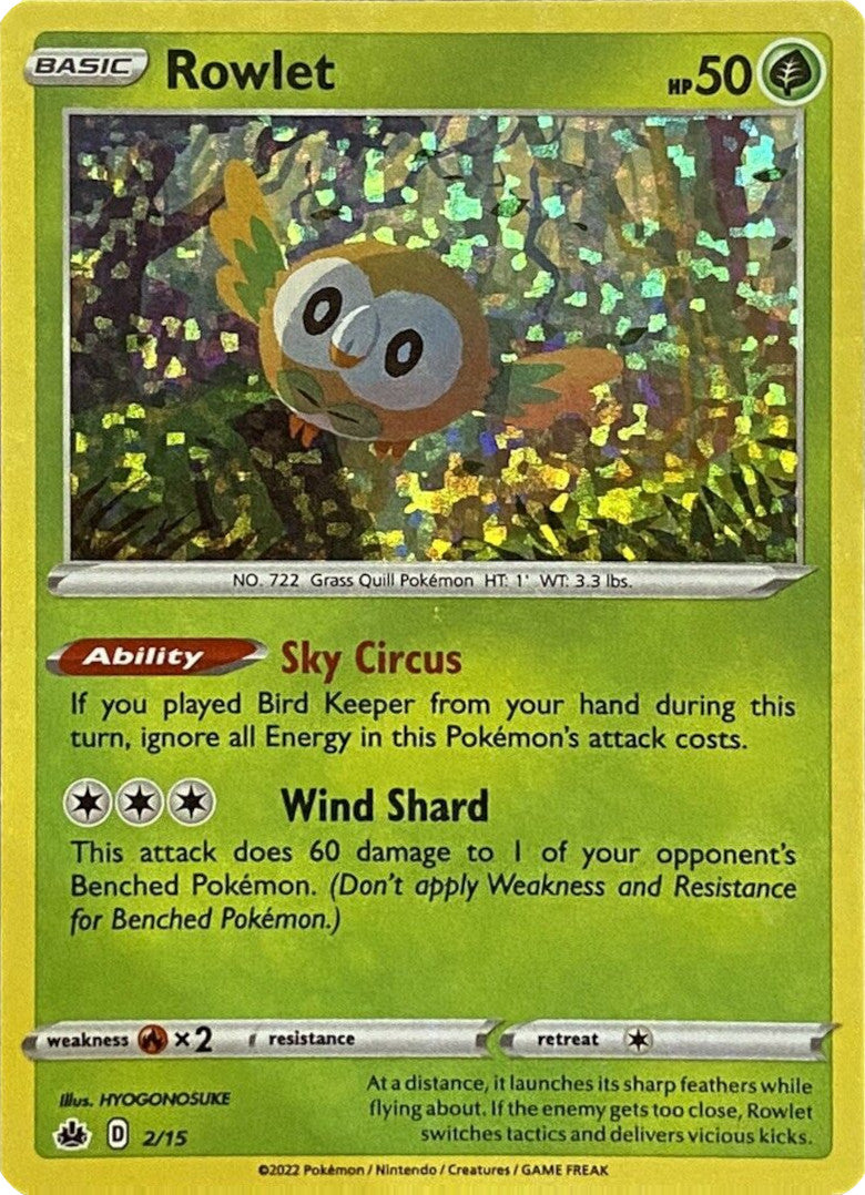 Rowlet (2/15) [McDonald's Promos: Match Battle] | Pegasus Games WI