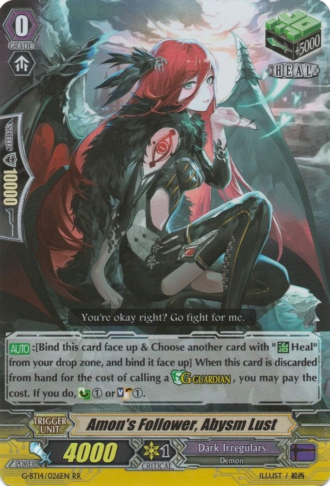 Amon's Follower, Abysm Lust (G-BT14/026EN) [Divine Dragon Apocrypha] | Pegasus Games WI