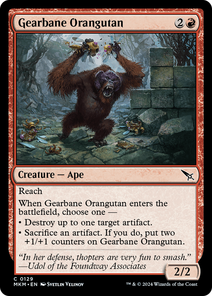 Gearbane Orangutan [Murders at Karlov Manor] | Pegasus Games WI
