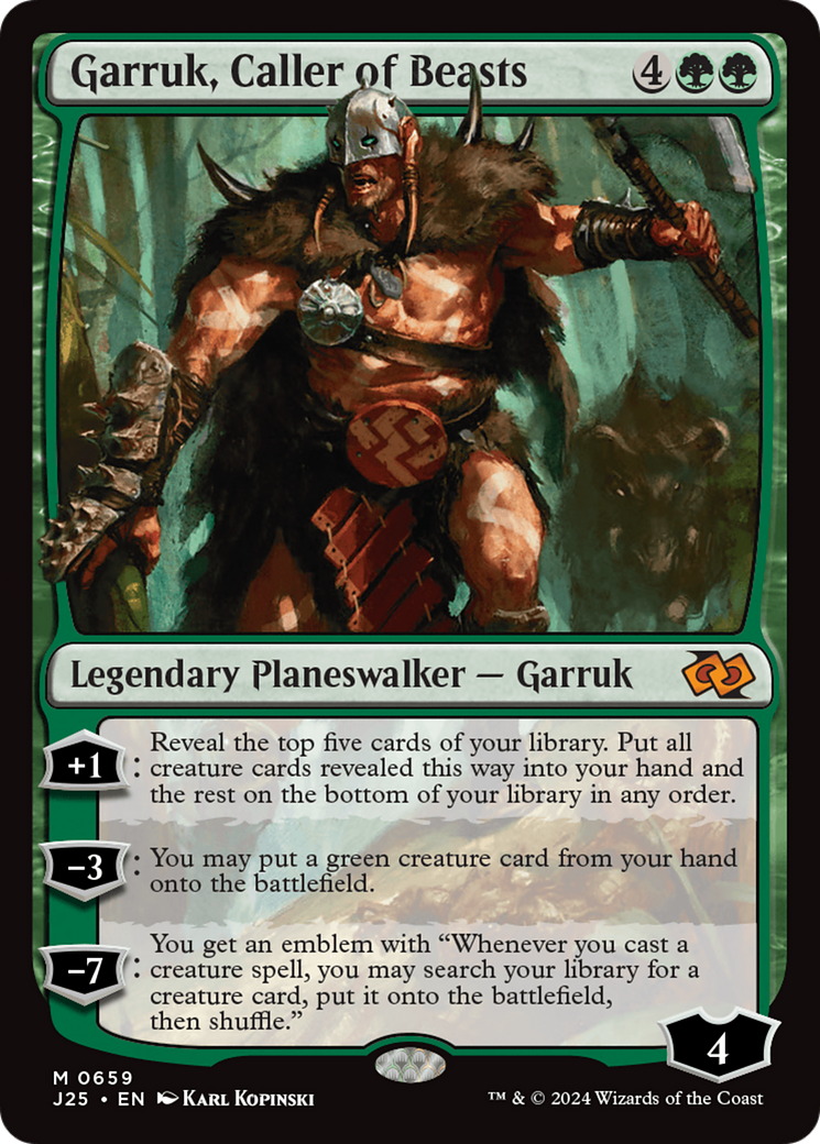 Garruk, Caller of Beasts [Foundations Jumpstart] | Pegasus Games WI