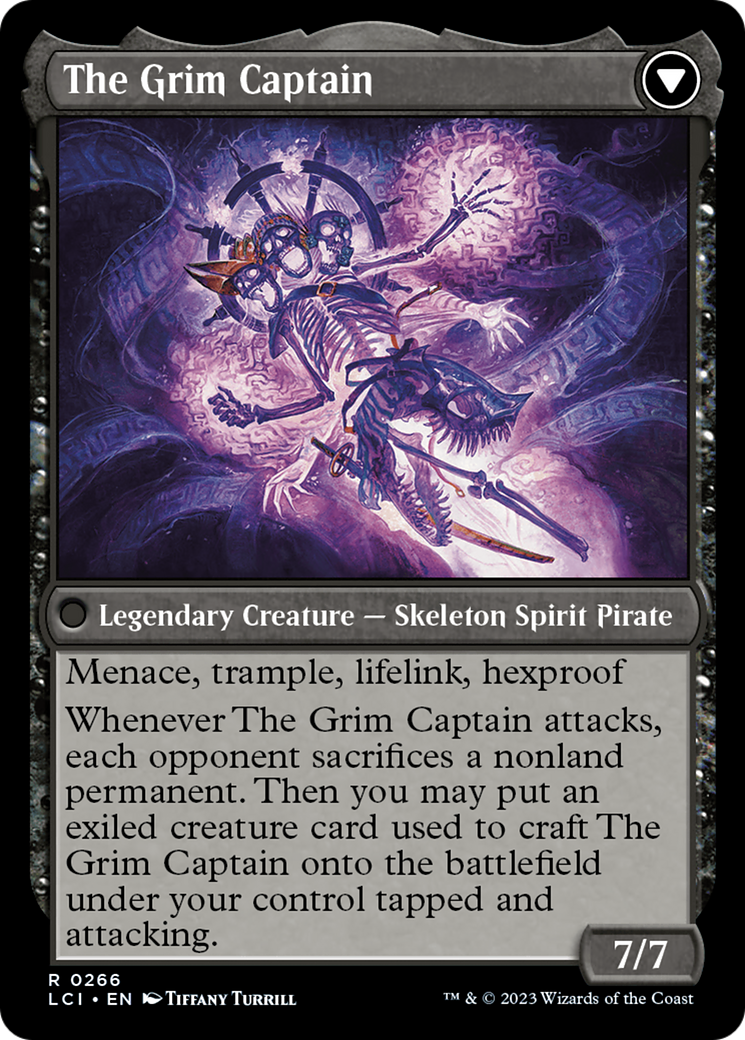 Throne of the Grim Captain // The Grim Captain [The Lost Caverns of Ixalan Prerelease Cards] | Pegasus Games WI