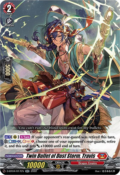 Twin Bullet of Dust Storm, Travis (D-BT04/017EN) [Awakening of Chakrabarthi] | Pegasus Games WI