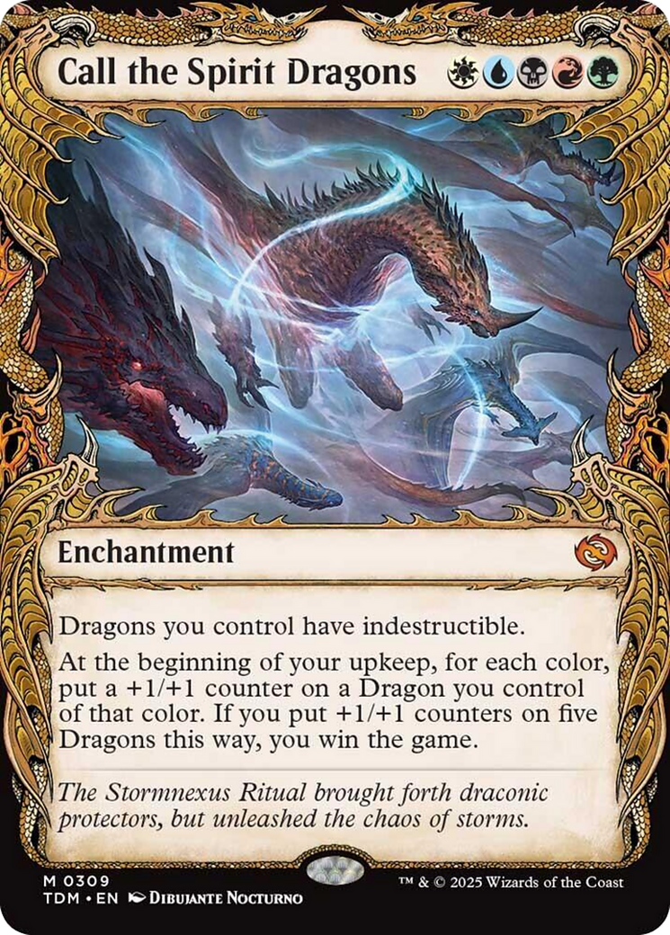 Call the Spirit Dragons (Showcase) [Tarkir: Dragonstorm] | Pegasus Games WI