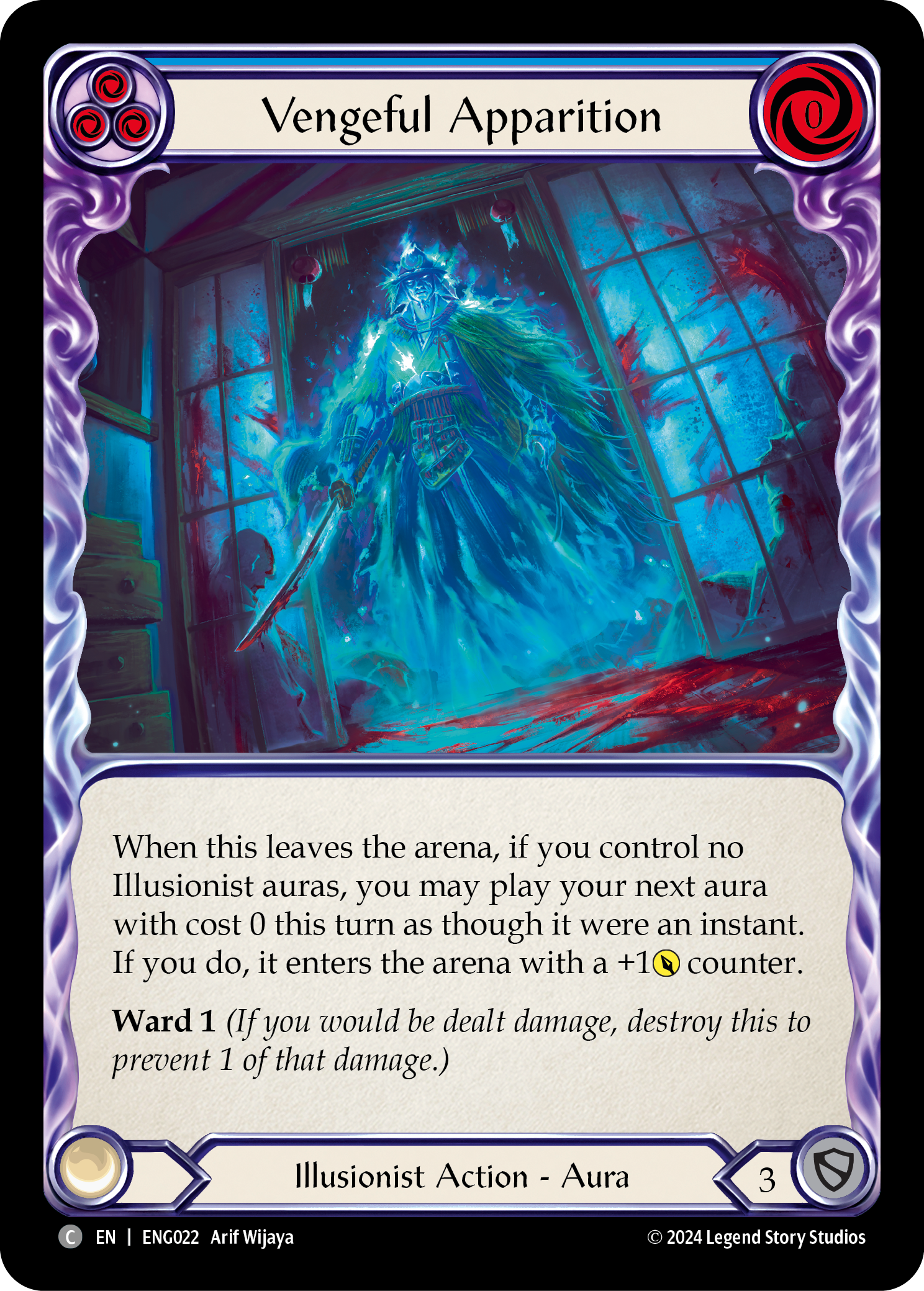 Vengeful Apparition [ENG022] (Part the Mistveil Enigma Blitz Deck) | Pegasus Games WI