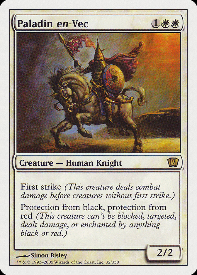 Paladin en-Vec (9th Edition) [Oversize Cards] | Pegasus Games WI