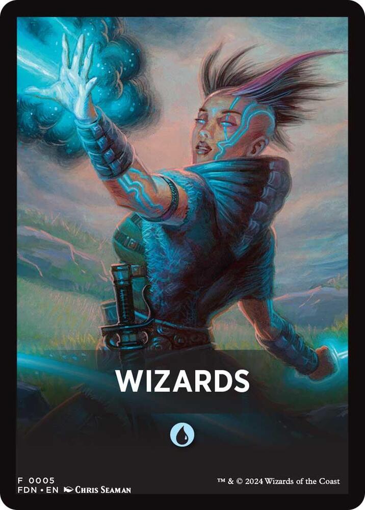 Wizards Theme Card [Foundations Tokens] | Pegasus Games WI