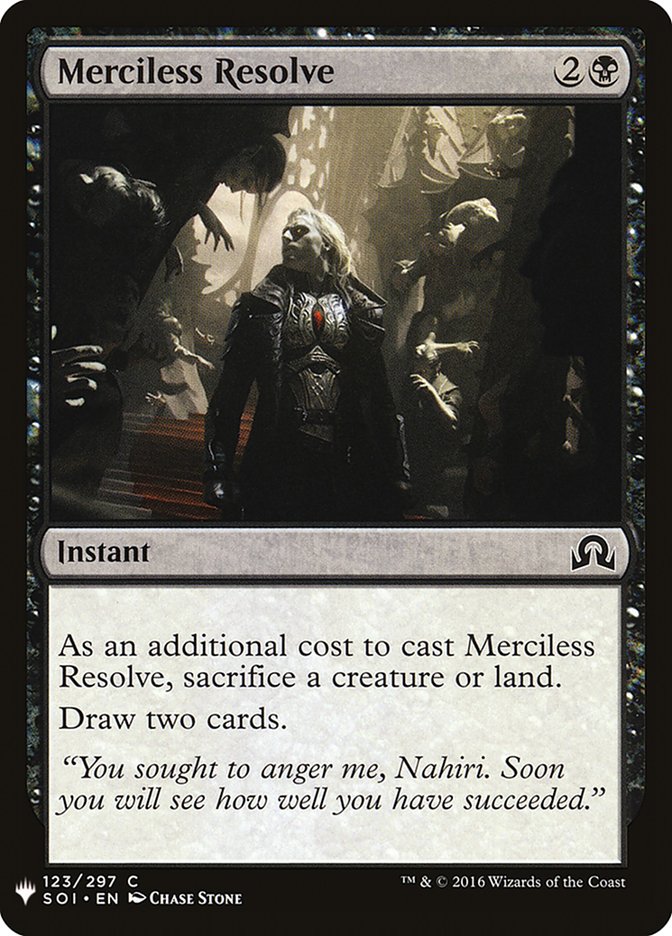 Merciless Resolve [Mystery Booster] | Pegasus Games WI