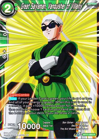 Great Saiyaman, Vanquisher of Villainy (BT11-065) [Vermilion Bloodline 2nd Edition] | Pegasus Games WI