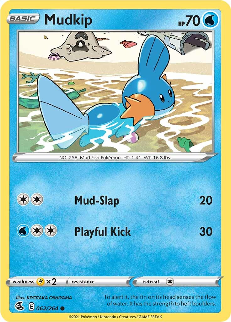 Mudkip (062/264) [Sword & Shield: Fusion Strike] | Pegasus Games WI