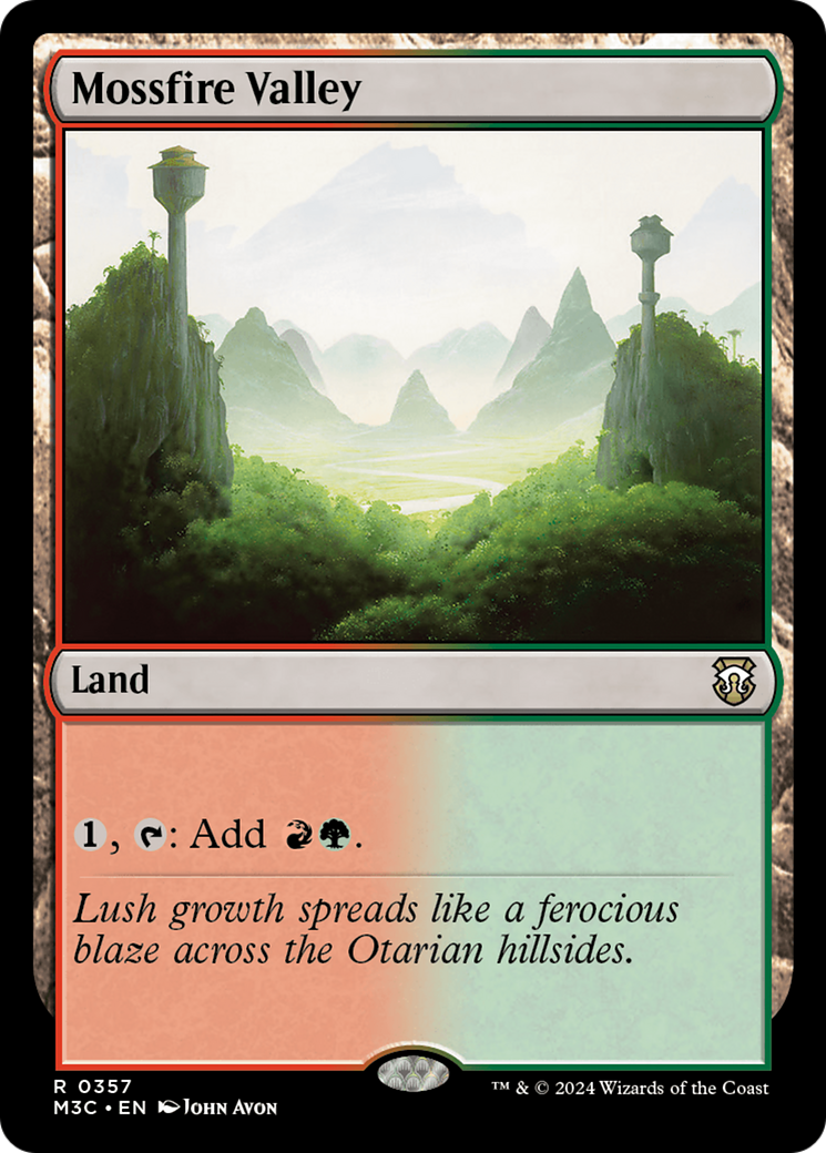 Mossfire Valley (Ripple Foil) [Modern Horizons 3 Commander] | Pegasus Games WI