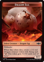 Dragon Egg // Dragon (0013) Double-Sided Token [Tarkir: Dragonstorm Commander Tokens] | Pegasus Games WI