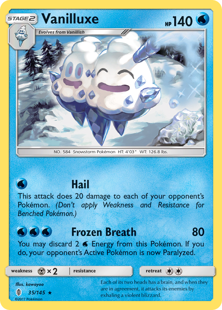 Vanilluxe (35/145) [Sun & Moon: Guardians Rising] | Pegasus Games WI