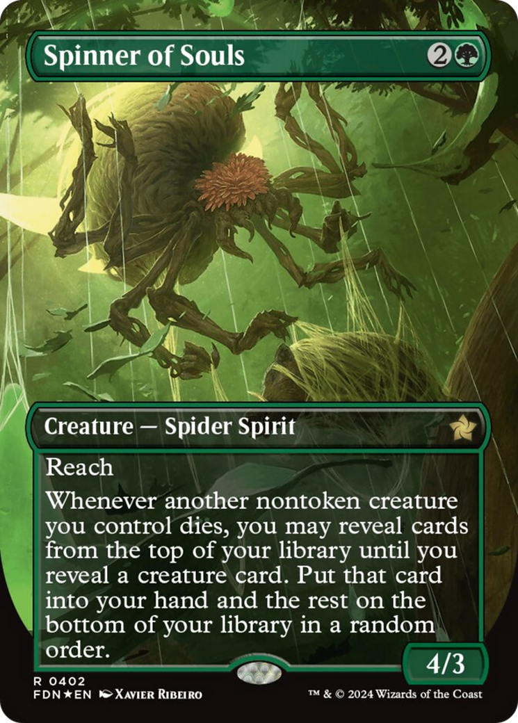 Spinner of Souls (Borderless) (Mana Foil) [Foundations] | Pegasus Games WI