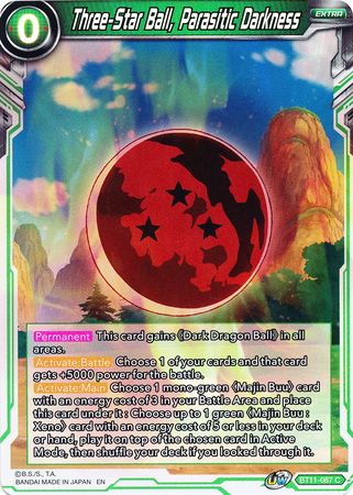 Three-Star Ball, Parasitic Darkness (BT11-087) [Vermilion Bloodline 2nd Edition] | Pegasus Games WI