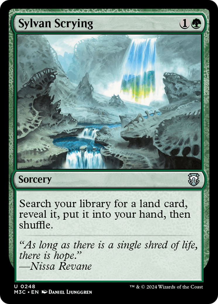 Sylvan Scrying (Ripple Foil) [Modern Horizons 3 Commander] | Pegasus Games WI