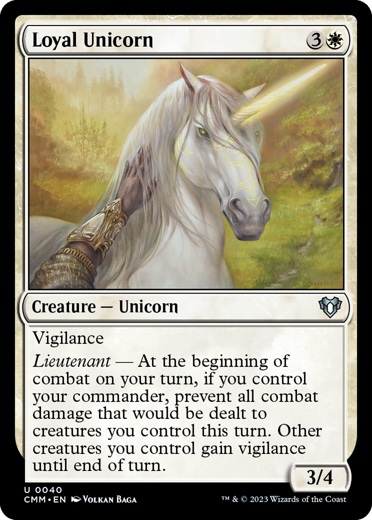 Loyal Unicorn [Commander Masters] | Pegasus Games WI