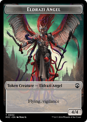 Copy (Ripple Foil) // Eldrazi Angel Double-Sided Token [Modern Horizons 3 Commander Tokens] | Pegasus Games WI