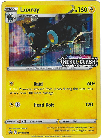 Luxray (SWSH023) (Prerelease Promo) [Sword & Shield: Black Star Promos] | Pegasus Games WI