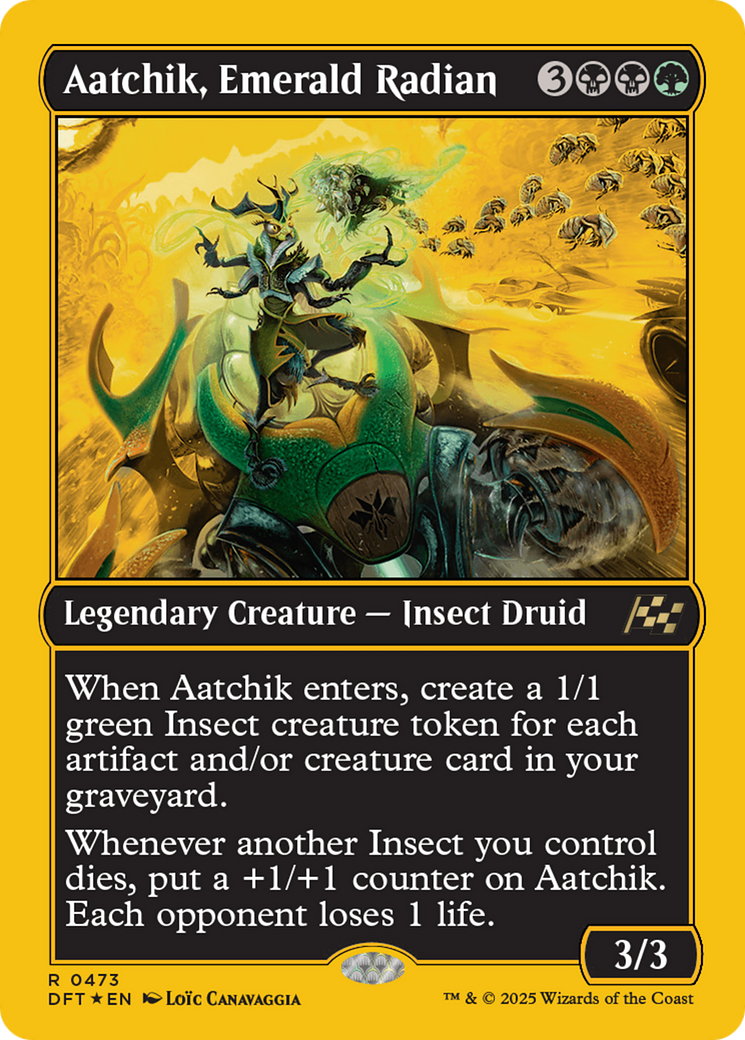 Aatchik, Emerald Radian (First-Place Foil) [Aetherdrift] | Pegasus Games WI