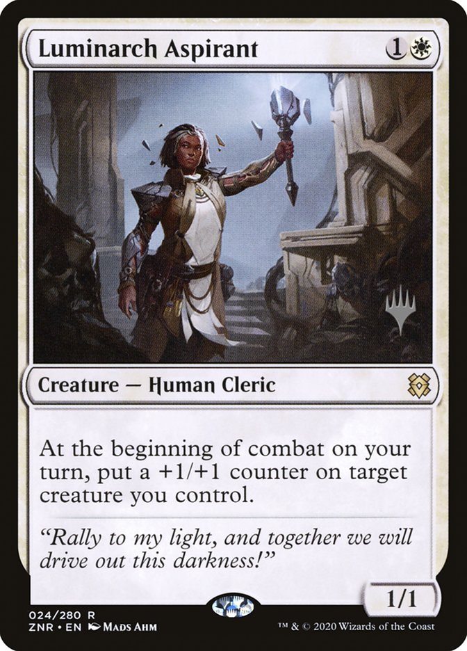 Luminarch Aspirant (Promo Pack) [Zendikar Rising Promos] | Pegasus Games WI