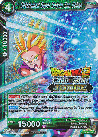 Determined Super Saiyan Son Gohan (P-016) [Judge Promotion Cards] | Pegasus Games WI