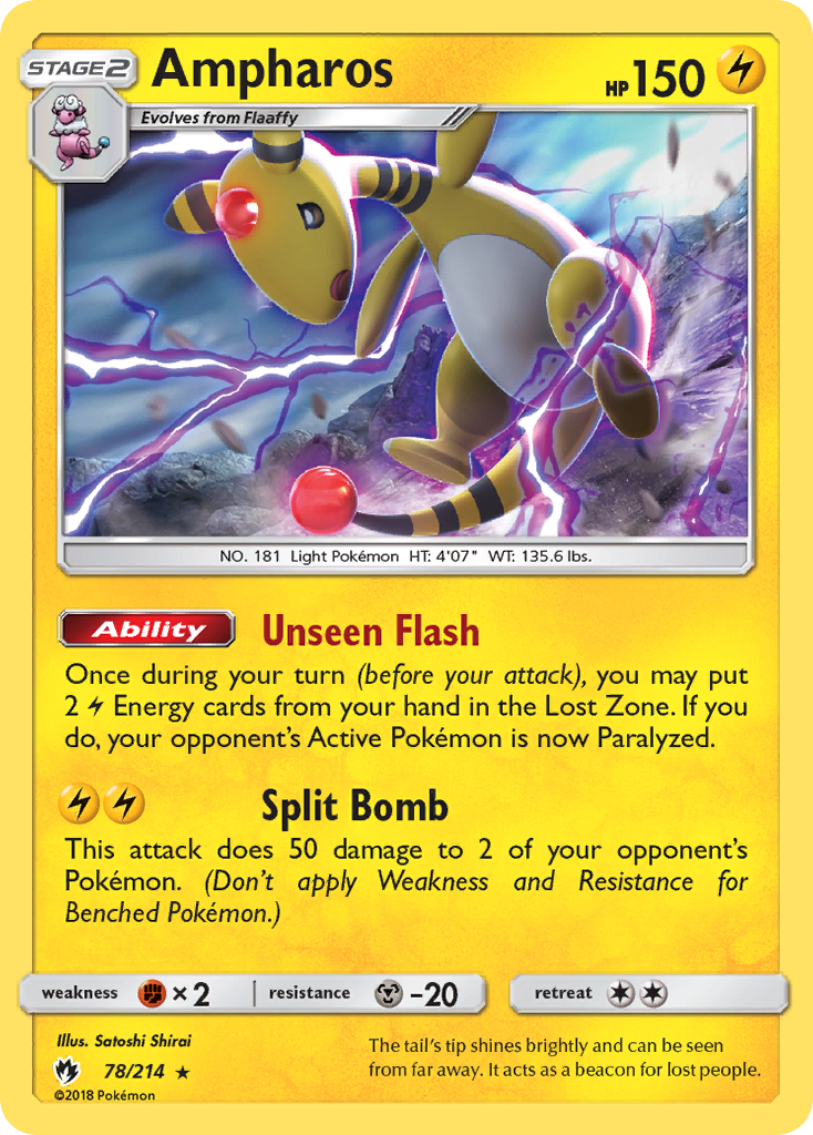 Ampharos (78/214) [Sun & Moon: Lost Thunder] | Pegasus Games WI