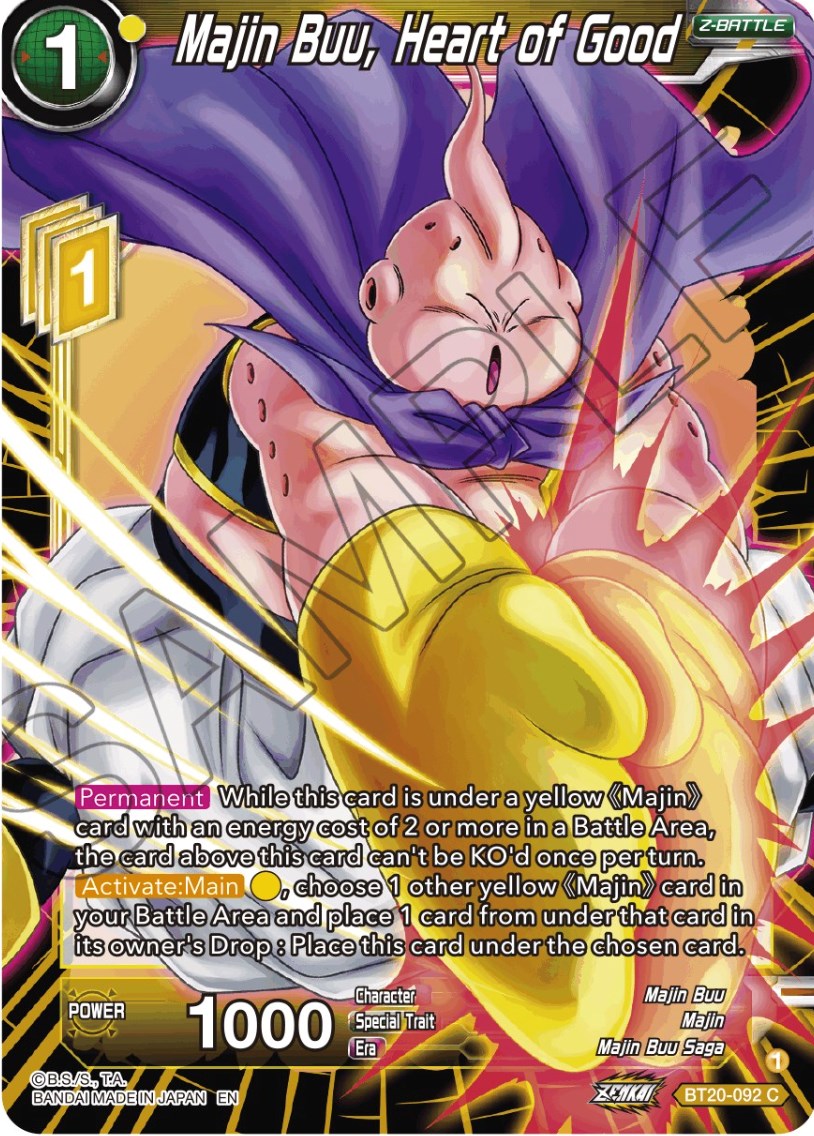Majin Buu, Heart of Good (BT20-092) [Power Absorbed] | Pegasus Games WI