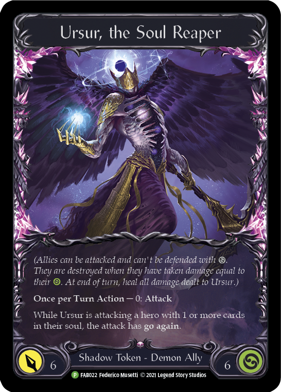 Ursur, the Soul Reaper [FAB022] (Promo)  Cold Foil | Pegasus Games WI