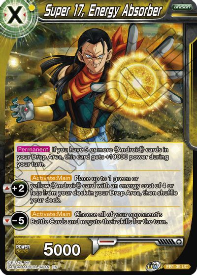 Super 17, Energy Absorber (EB1-039) [Battle Evolution Booster] | Pegasus Games WI