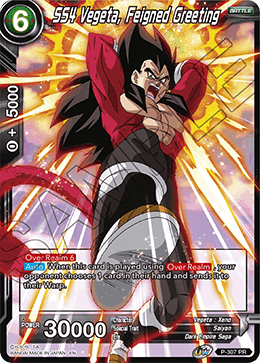 SS4 Vegeta, Feigned Greeting (P-307) [Tournament Promotion Cards] | Pegasus Games WI