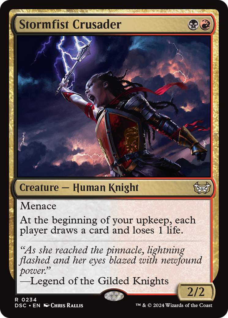 Stormfist Crusader [Duskmourn: House of Horror Commander] | Pegasus Games WI