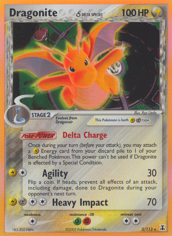 Dragonite (3/113) (Delta Species) [EX: Delta Species] | Pegasus Games WI
