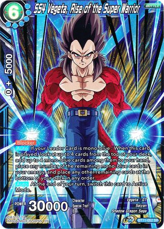 SS4 Vegeta, Rise of the Super Warrior (BT11-052) [Vermilion Bloodline] | Pegasus Games WI
