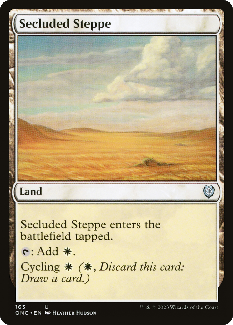 Secluded Steppe [Phyrexia: All Will Be One Commander] | Pegasus Games WI