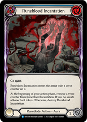 Runeblood Incantation (Blue) [EVR109] (Everfest)  1st Edition Rainbow Foil | Pegasus Games WI