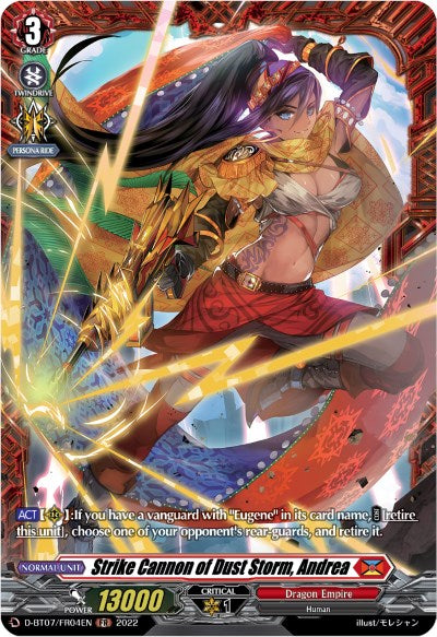 Strike Cannon of Dust Storm, Andrea (FR) (D-BT07/FR04EN) [Raging Flames Against Emerald Storm] | Pegasus Games WI