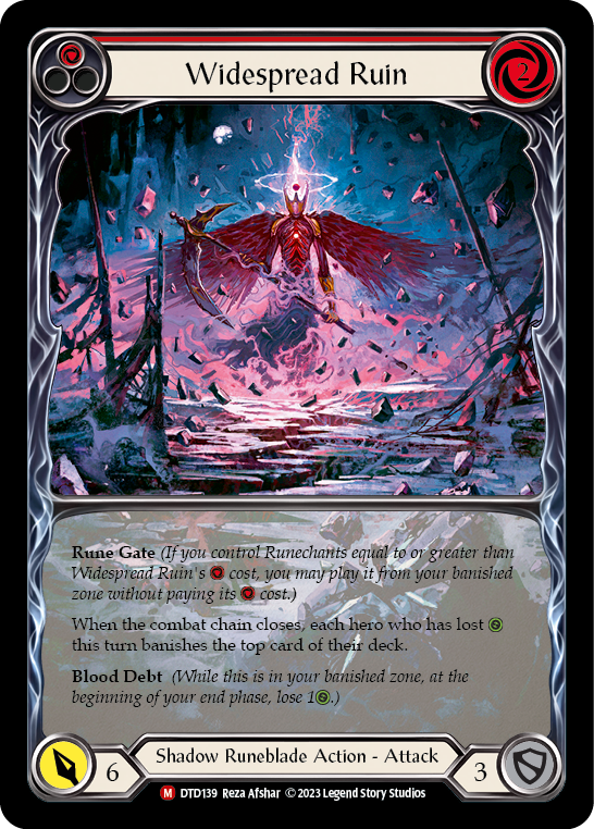 Widespread Ruin (Extended Art) [DTD139] (Dusk Till Dawn)  Rainbow Foil | Pegasus Games WI