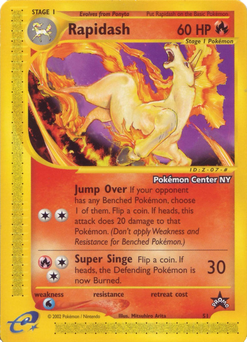 Rapidash (51) (Pokemon Center NY Promo) [Wizards of the Coast: Black Star Promos] | Pegasus Games WI
