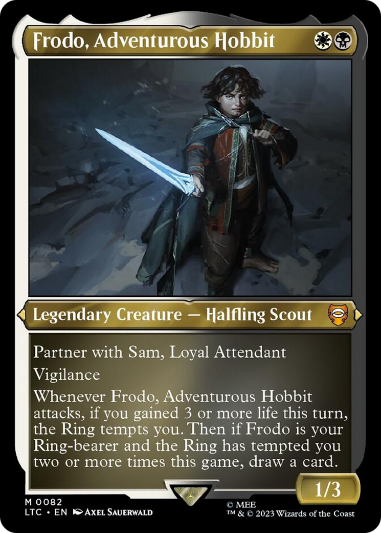 Frodo, Adventurous Hobbit (Display Commander) [The Lord of the Rings: Tales of Middle-Earth Commander] | Pegasus Games WI