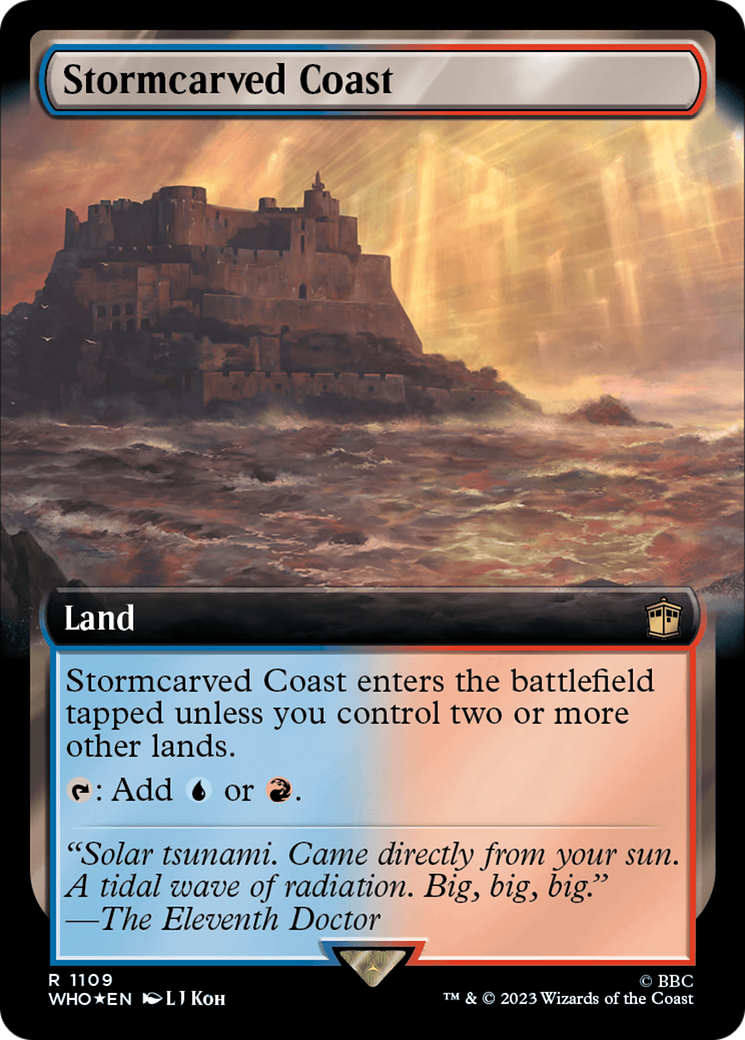 Stormcarved Coast (Extended Art) (Surge Foil) [Doctor Who] | Pegasus Games WI