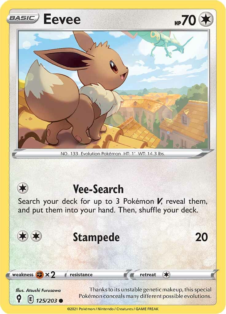 Eevee (125/203) [Sword & Shield: Evolving Skies] | Pegasus Games WI