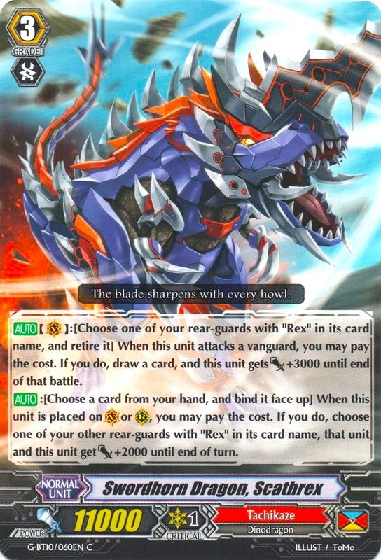 Swordhorn Dragon, Scatherex (G-BT10/060EN) [Raging Clash of the Blade Fangs] | Pegasus Games WI