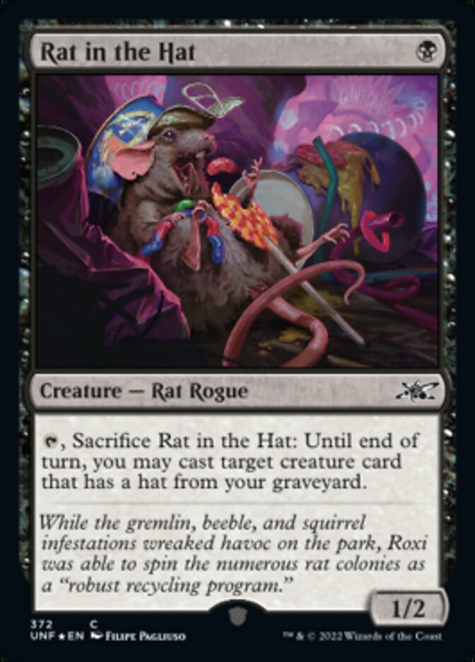 Rat in the Hat (Galaxy Foil) [Unfinity] | Pegasus Games WI