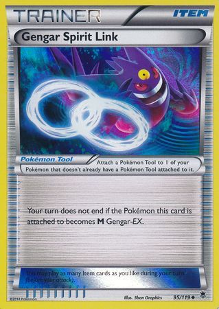 Gengar Spirit Link (95/119) (Alternate Holo GameStop Exclusive) [XY: Phantom Forces] | Pegasus Games WI
